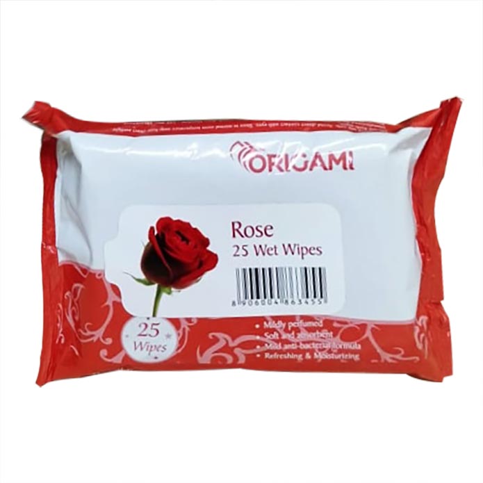 ORIGAMI ROSE 25 WET WIPES